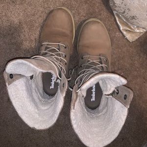 Timberland Fold Down Fur Boots